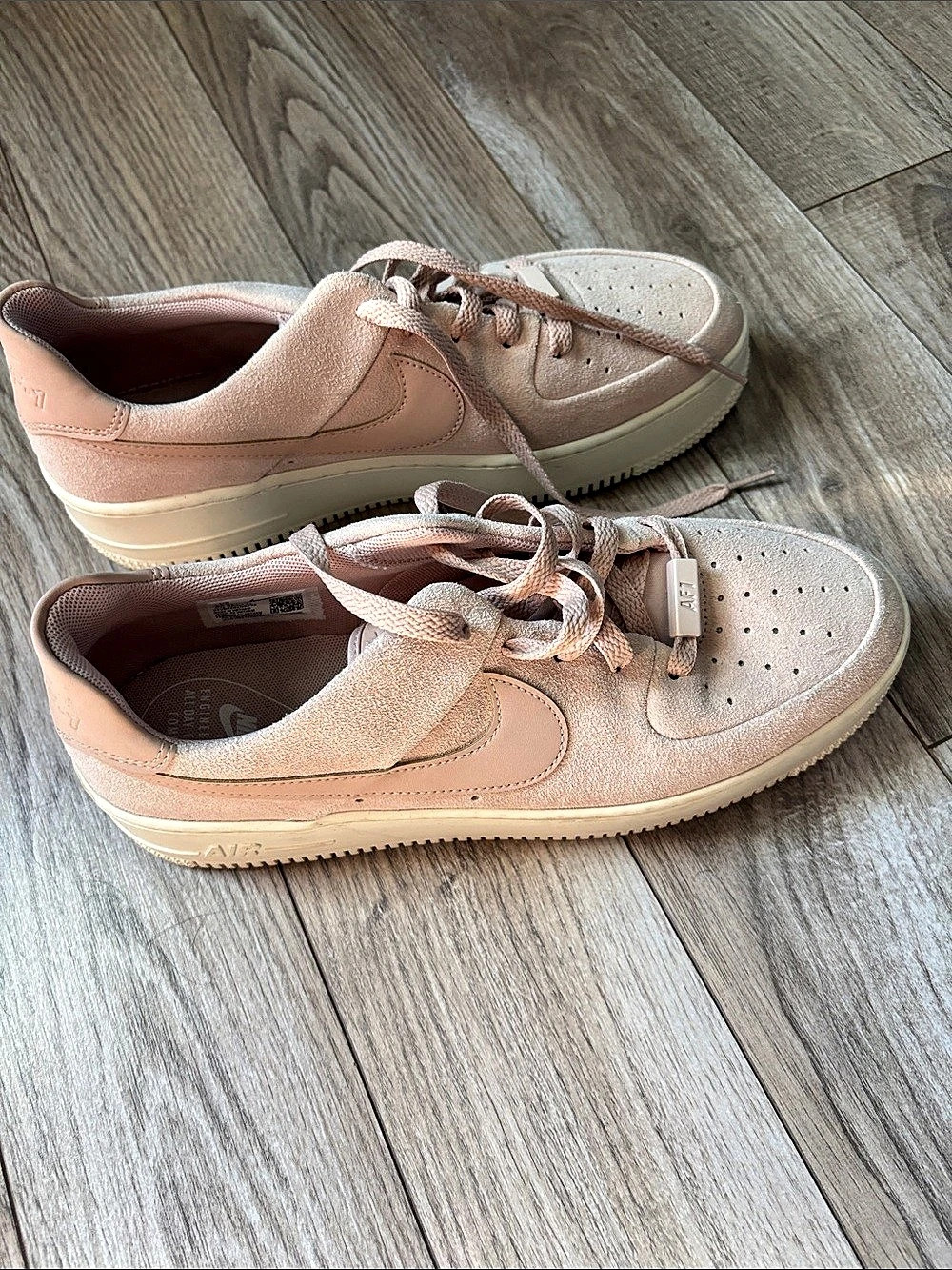 Nike Air Force 1 Pink Sneakers US worn once